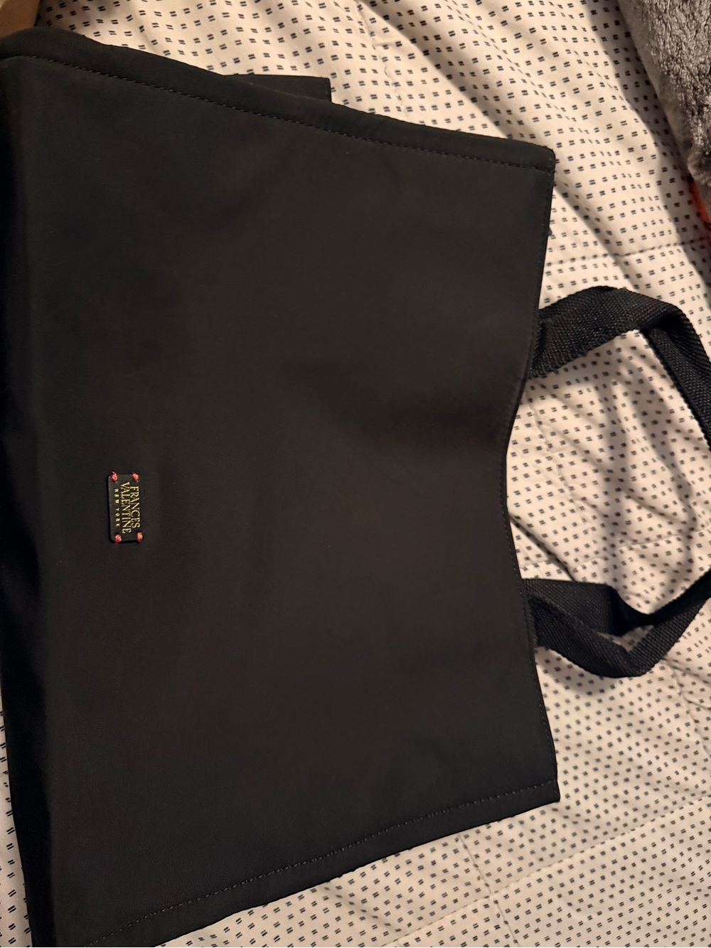 Anne Klein Black Nylon Briefcase Tote